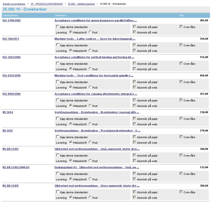 Kvalitetssikring og dokumentasjon Her ser du en oversikt over standarder for sveising som gjelder i Norge: