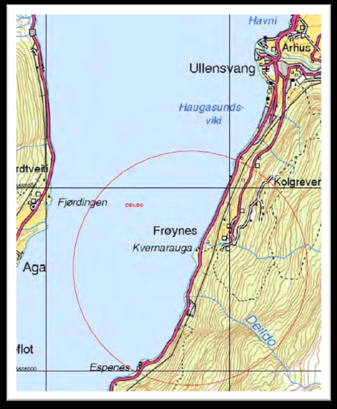 Riksvegar Hordaland Rv 13 Deildo rassikring Samla lengde ca 2,6 km