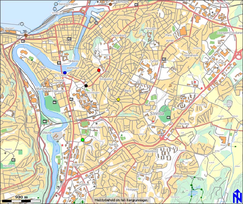 Trafikktellinger Trondheim kommune - ÅDT Nonnegata 8400/8100/- 4% Klostergata 5300/6000/+ 13% Jonsvannsv.