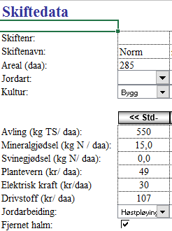 Klimaregnskap Canadisk klimamodell tilpasset norske forhold Hedmark Landbruksrådgiving utviklet