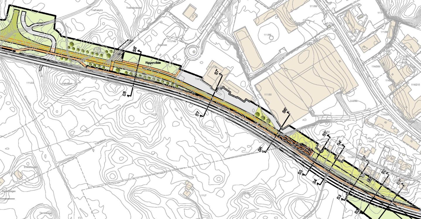 Side: 5 av 7 Flyplassvegen/Kokstad Vest (vertikalnivå 2 og 3, kart 22-T0004-V2 og 22-T0004-V3) Innkomne merknader Endringene som er gjort i dette området har sin bakgrunn i følgende innkomne