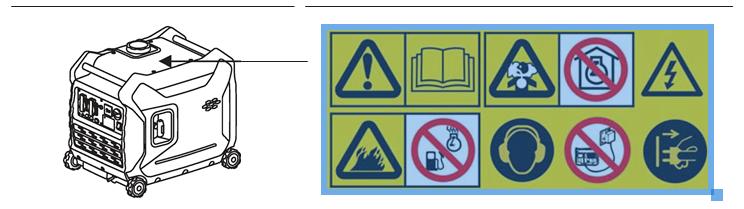 SIKKERHETSINFORMASJON Hvis generatoren skal kobles til strømnettet hjemme som en standby, skal tilkoblingen utføres av en profesjonell elektriker.