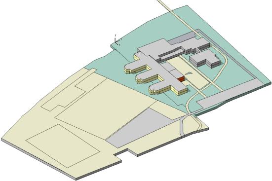 7.1.5.3 Muligheter strukturkonsept 2 I konsept 2 flyttes begge barneskolene til en ny felles barneskole for Hakadal på tomt ved Hakadal ungdomsskole.