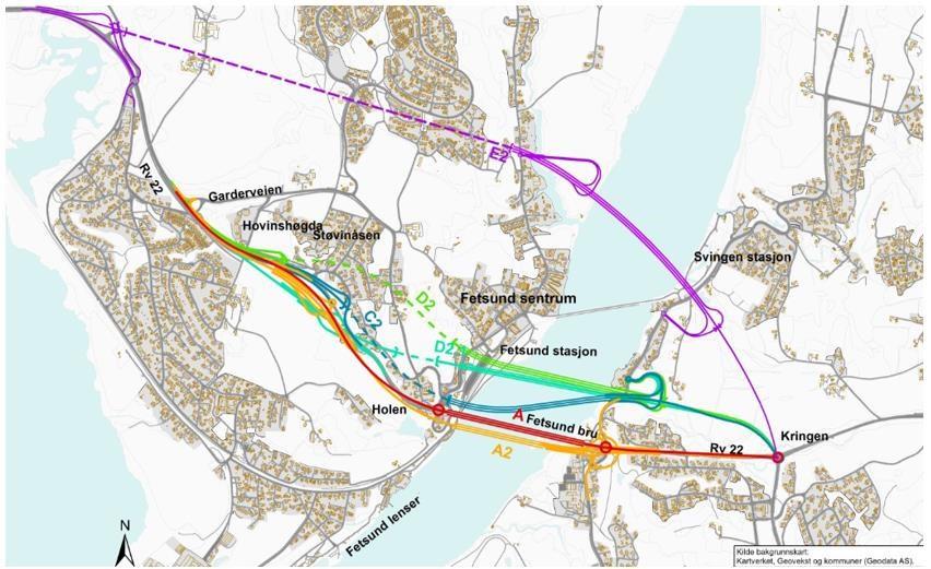 Bakgrunn Kommunedelplanen omfatter ny kryssing av Glomma og er en videreføring av parsellen på rv. 22 fra Isakveien i Skedsmo kommune til Garderveien i Fet kommune som ble åpnet 3. desember 2015.