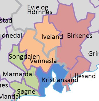 Alle over 15 000 Tjenester Tilstrekkelig størrelse/kapasitet for dagens tjenester Fortsatt begrenset utviklingskraft for nye oppgaver Samfunnsutvikling Fortsatt behov for interkommunalt samarbeid