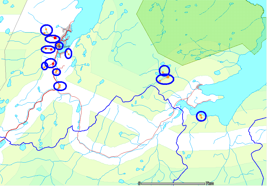 Lokal energiutredning Båtsfjord kommune 2009 16 Kilde: NVE, energiressurser, vannkraft 6.3 Energi fra vindkraft: Kilde: www.nve.