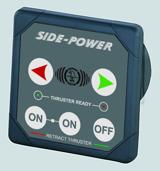 EN Control panels PANEL ON: push both ON buttons simultaneously, thruster deploys. PANEL OFF: push OFF button, thruster retracts.