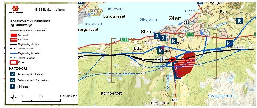 Vedlegg Konfliktkart kulturminner og kulturmiljø Konfliktkart kulturminner og