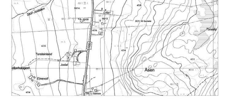 Jodalen Jodalen domineres av en bjørkeskog av blåbærtypen. Skogen vokser mellom Vollanmyran og oppover ei kort li som går oppover mot Åsen. Det øverste området er treløst med en del berg i dagen.