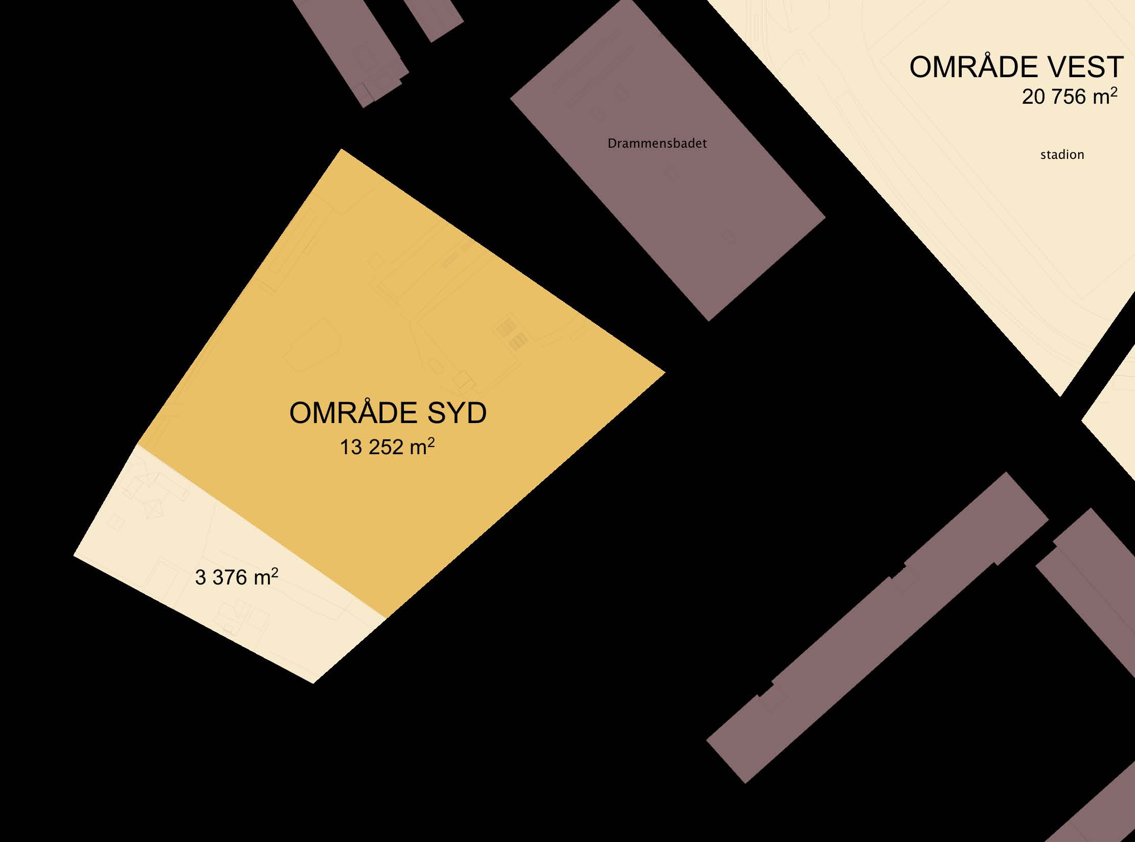 Alternativ Syd Ny multifunksjonshall plassert på område hvor utebad ligger i dag.