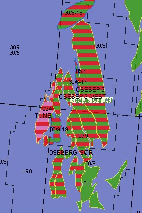 1 Feltets status 1.1 Generelt 1 Tunefeltet er lokalisert rett vest for Oseberg og omfattes av produksjonslisens 034 og 190. PUD for Tunefeltet ble godkjent 17.12.1999 og produksjonen startet 28.11.