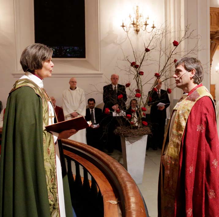 Tale ved vigslingsgudstjenesten Kristiansand domkirke av biskop Helga Haugland Byfuglien, Bispemøtets preses Kjære menighet, kjære Agder og Telemark bispedømme og kjære Stein Reinertsen.