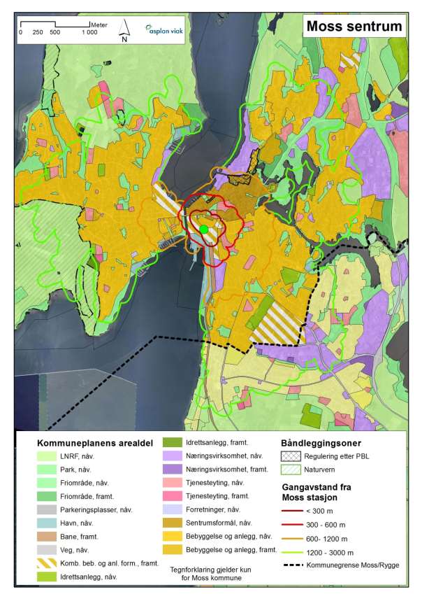 Kommunal- og moderniseringsdepartementet 22 Figur 3-3 Planstatus for Moss, basert
