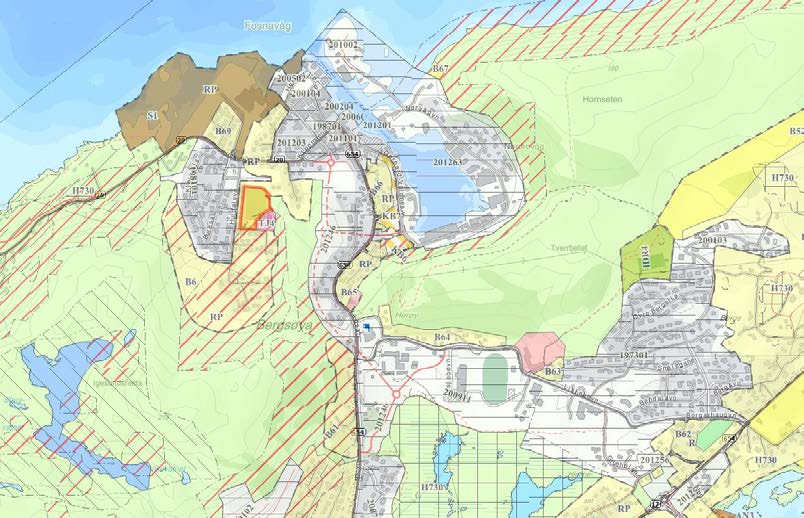 4 Planstatus og rammebetingelsar 4.1 Overordna planer Boligbebyggelse Friområde Utsnitt av arealdel til gjeldande kommuneplan for Herøy Kommune frå kommunekart.com.