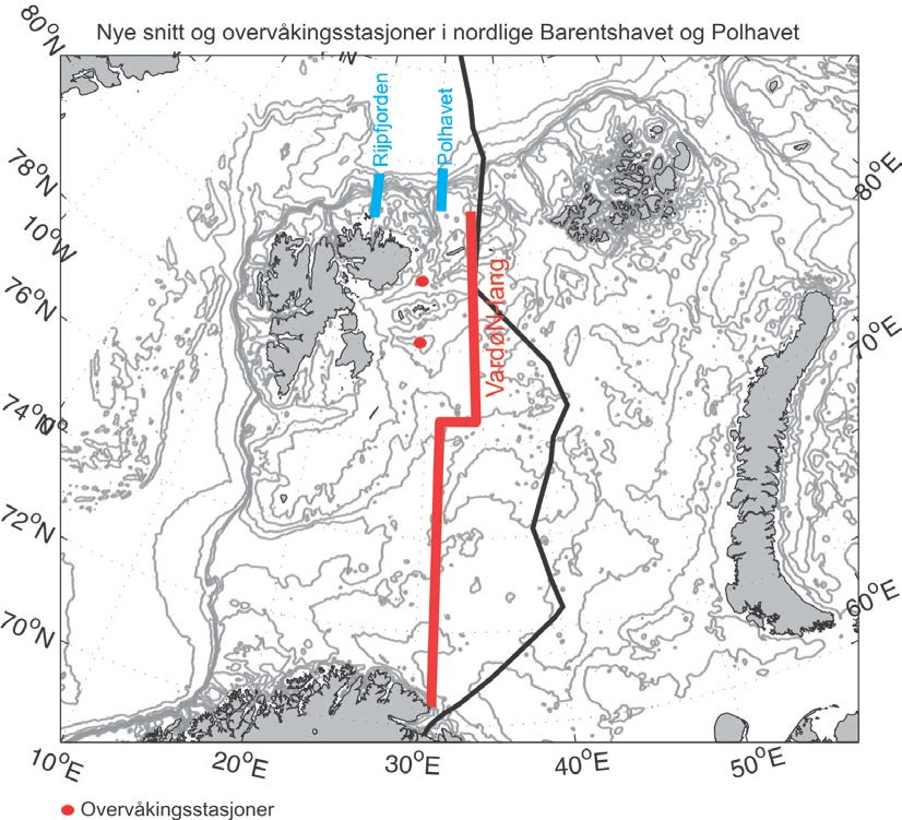 Barentshavet har en relativt komplisert hydrografi, med Atlanterhavsvann som beveger seg nordøstover og som for en stor del ender opp i Polhavet.