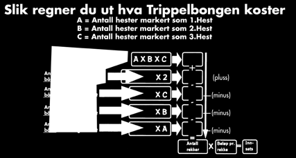 Spilleformer på Øvrevoll Vinner Minste innsats kr 5,- pr spilt hest. Gevinst hvis du har spilt på løpets vinner. Plass Minste innsats kr 5,-.