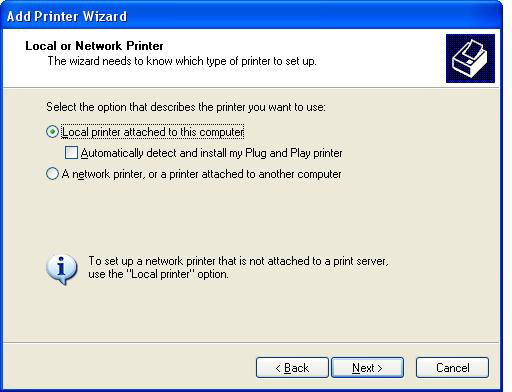 Installere driveren i Windows XP 1. I Windows Utforsker dobbeltklikker du på den kjørbare MFP Send Fax-driveren som du lastet ned, for å pakke ut driverfilene. 2.