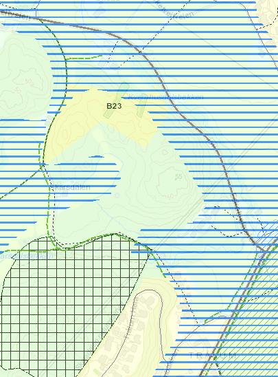 Fig. 2. Utsnitt av kommuneplanens arealdel. 3.2.2 Landbruksplan Grimstad kommune har en landbruksplan for fremtidig forvaltning av jordbruksarealer i Grimstad, vedtatt i Grimstad kommunestyre 25.