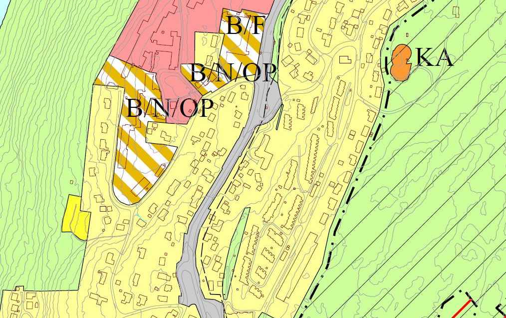 Side 10 av 18 4.3 Forhold til eksisterende arealplaner 4.3.1 Kommuneplan Kommuneplanens arealdel 2011-2023 har i vedtatt plankart avmerket området til forskjellig arealbruksformål.