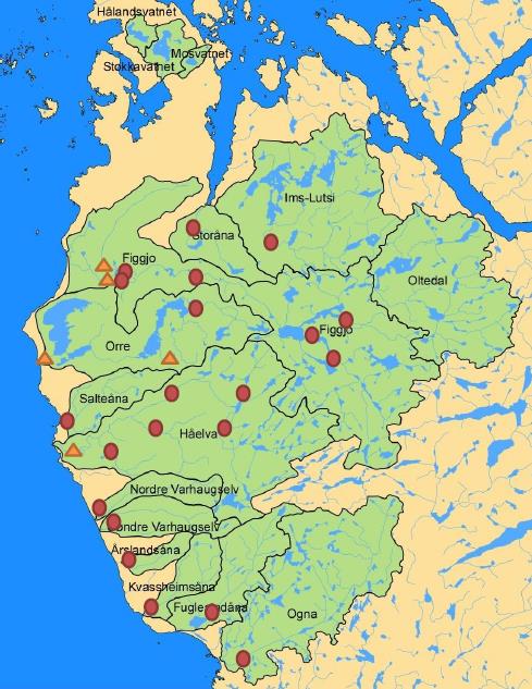 2.1.4 Gjennomføe tiltak og tiltaksovervåking I forrige planfase (pilotfasen) var det kun Figgjovassdraget i Jæren vannområde som deltok.