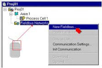 Figur 2 Ny feltbuss Deretter må dere konfigurere og initalisere nettverket slik at systemet får en oversikt over enheter tilkoblet ethernettet.