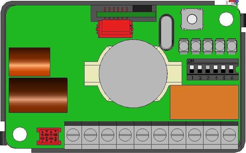 B) KONFIGURERING AV SENTRALEN RESTARTKNAPP LITHIUM BATTERI CR2032 3V LED L1 til L5 BRYTERE S1 yil S6 VIGIK S1 ON «Aktivert» OFF «Desaktivert» * SIKRING S2 ON «Aktivert» OFF «Desaktivert» IKKE BRUKT