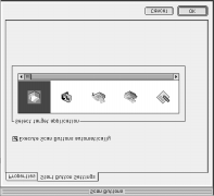 Proof Sign-off: A5 size scan.fm 10/13/99 Pass 3 R 2. Klikk på Scan Button Settings fliken i dialogvinduet til Scan Buttons Setting. Følgende dialogvindu kommer opp på skjermen. 3. Velg et program fra Select target application-boksen og klikk OK.