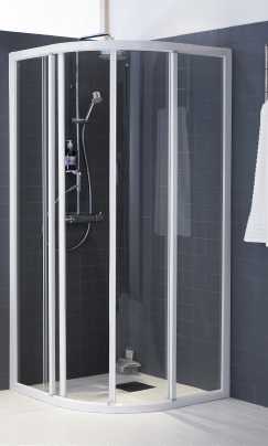 IFÖ SOLID SVR DUŠAI Kampinę pusapvalę dušo sienelę Ifö Solid lengva montuoti. Slankiojančias dureles galima pakelti, todėl jas lengva valyti. Be to, durų viršuje ir apačioje įrengti ratukai.
