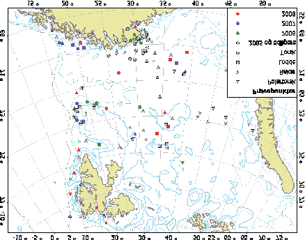 RAPPORT FRA OVERVÅKINGSGRUPPEN 2010 83 10,0 Cs-137 (Bq kḡ 1 w.w.) 1,0 0,1 1990 1992 1994 1996 1998 2000 2002 2004 2006 2008 Figur 4.11.8.4 Innholdet av cesium-137 i torsk fra områdene utenfor Finnmark, i perioden 1991 til 2007.