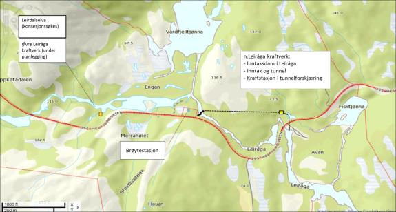 1.5 Andre forhold Nedre Leiråga kraftverk vil øke og sikre produksjon av ny fornybar energi som vil bidra til å gjøre Rana kommune mer attraktiv for nyetablering av energikrevende aktiviteter.