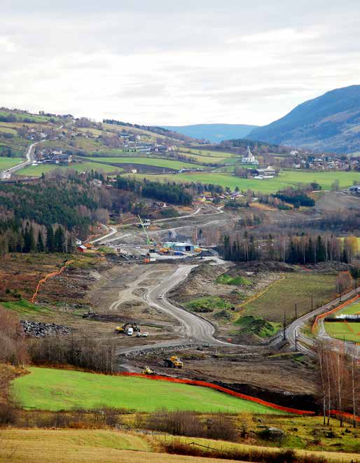 INNBYGGERINFO Bygging over hele linja E6 Frya Vinstra - en del av E6 Frya Sjoa-utbygginga NOVEMBER 01 Nå er det byggeaktivitet langs nesten hele den 18 kilometer lange veglinja mellom Frya og Vinstra.