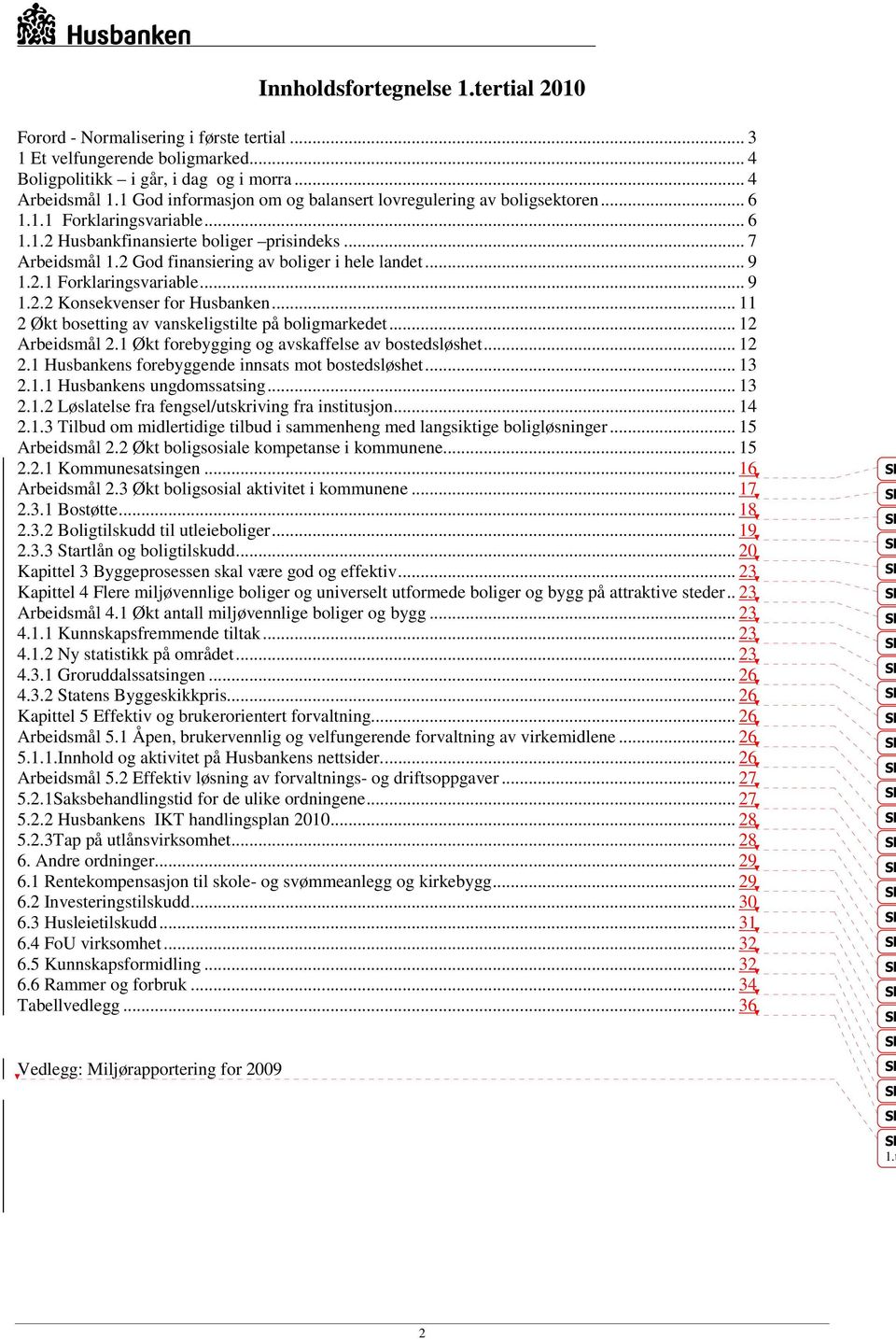 2 God finansiering av boliger i hele landet... 9 1.2.1 Forklaringsvariable... 9 1.2.2 Konsekvenser for Husbanken... 11 2 Økt bosetting av vanskeligstilte på boligmarkedet... 12 Arbeidsmål 2.