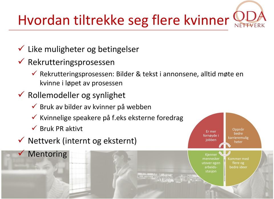 påwebben Kvinnelige speakere på f.