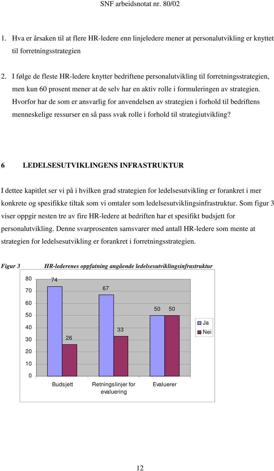 Hvorfor har de som er ansvarlig for anvendelsen av strategien i forhold til bedriftens menneskelige ressurser en så pass svak rolle i forhold til strategiutvikling?