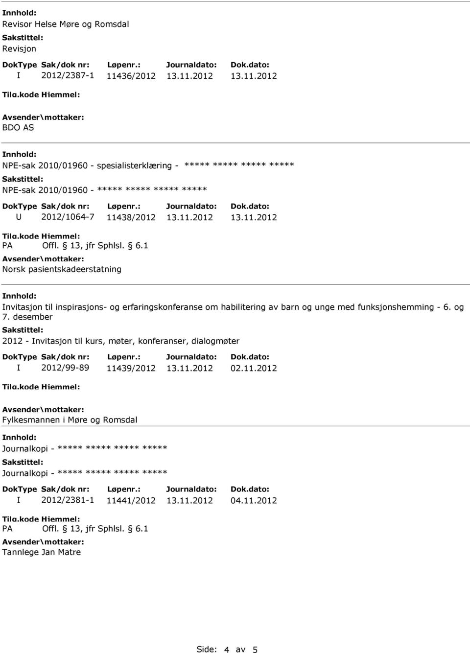 unge med funksjonshemming - 6. og 7. desember 2012 - nvitasjon til kurs, møter, konferanser, dialogmøter 2012/99-89 114