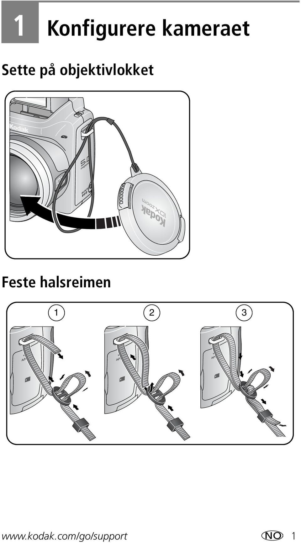 Feste halsreimen 1 2 3