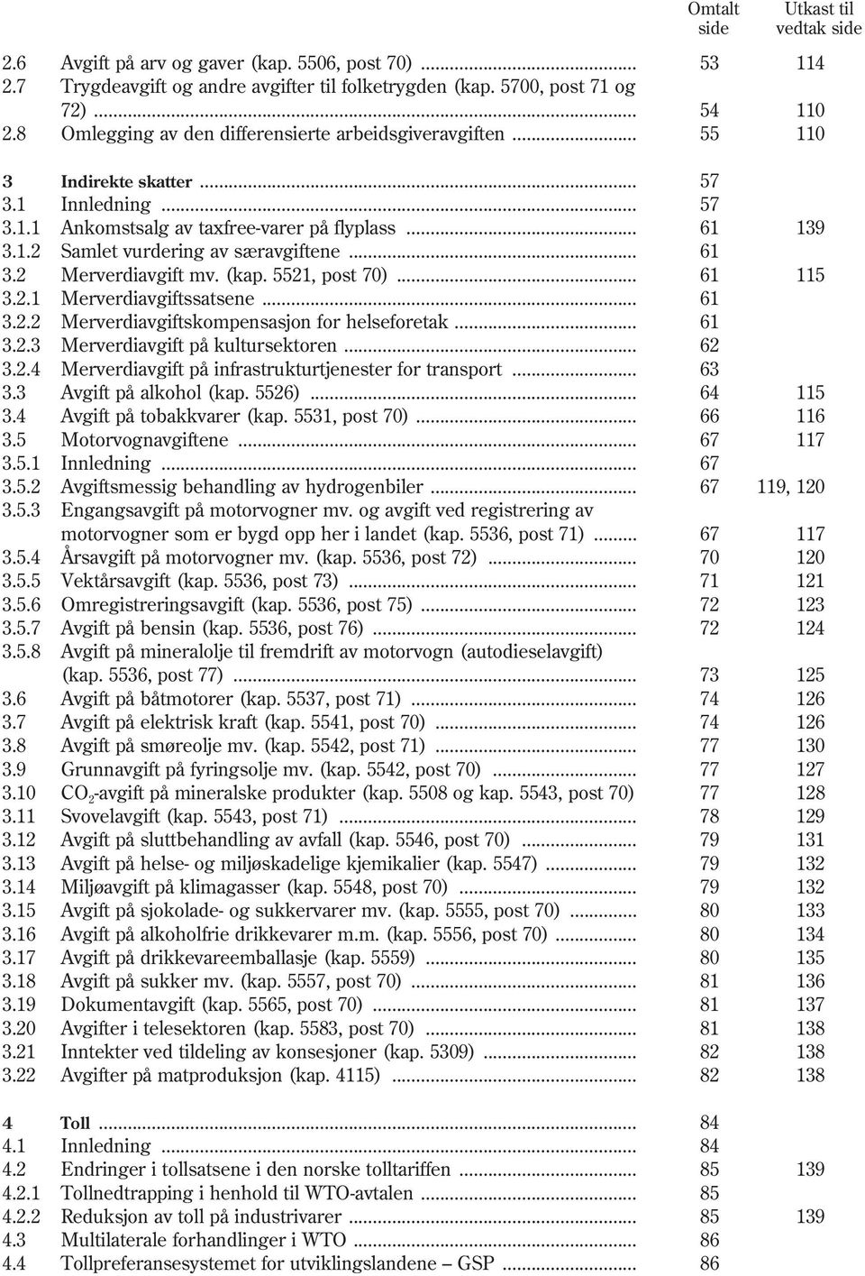 .. 61 3.2 Merverdiavgift mv. (kap. 5521, post 70)... 61 115 3.2.1 Merverdiavgiftssatsene... 61 3.2.2 Merverdiavgiftskompensasjon for helseforetak... 61 3.2.3 Merverdiavgift på kultursektoren... 62 3.