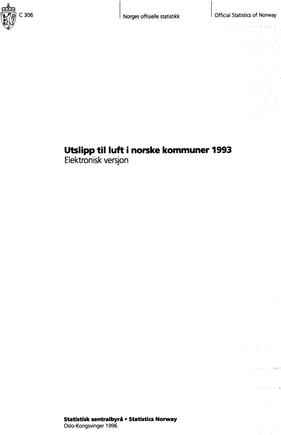 kommuner 1993 Elektronisk versjon Statistisk