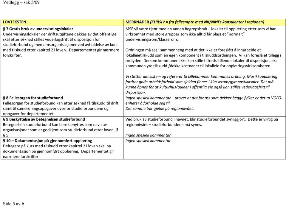 8 Fellesorgan for studieforbund Fellesorgan for studieforbund kan etter søknad få tilskudd til drift, samt til samordningsoppgaver overfor studieforbundene og oppgaver for departementet 9 Beskyttelse