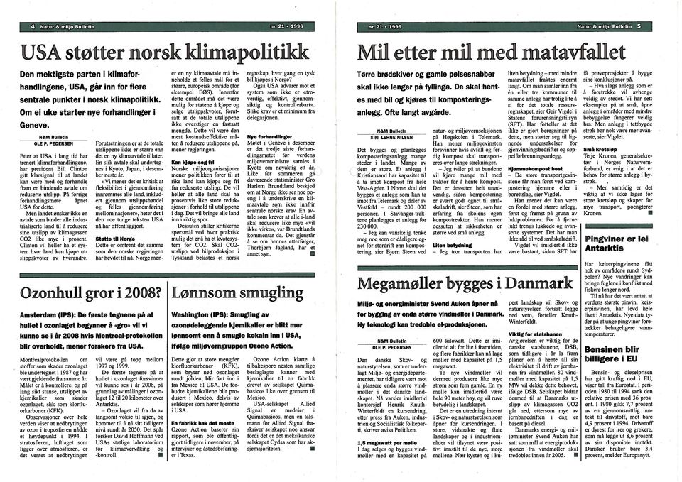 Pa forrige forhandlingsmøte åpnet USA for dette. Men landet ønsker ikke en avtale som binder alle indus trialiserte land til å redusere sine utslipp av klimagassen C02 like mye i prosent.