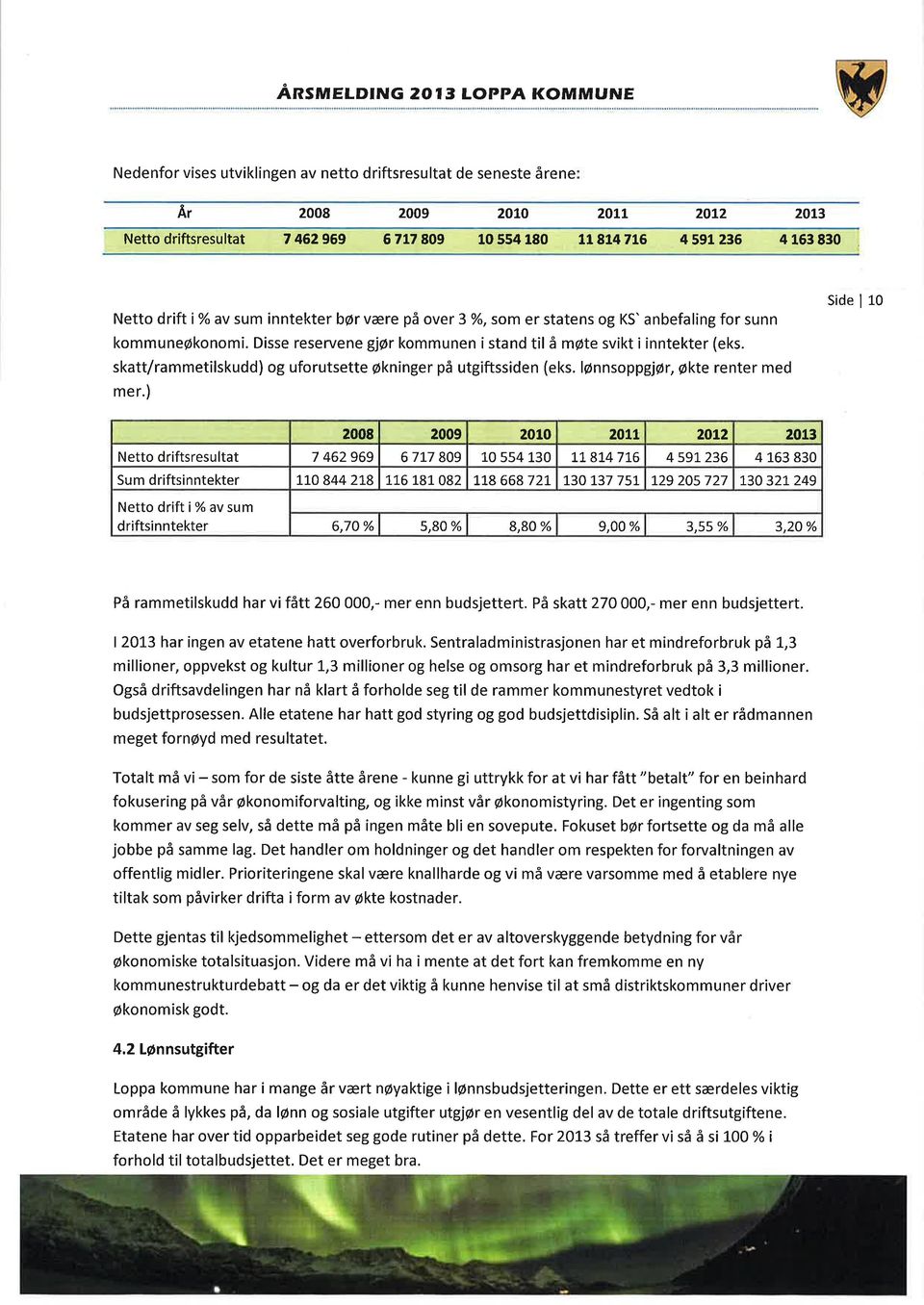 skatt/rammetilskudd) og uforutsette økninger på utgiftssiden (eks. 16nnsoppgjØ r, qkle renter med mer.