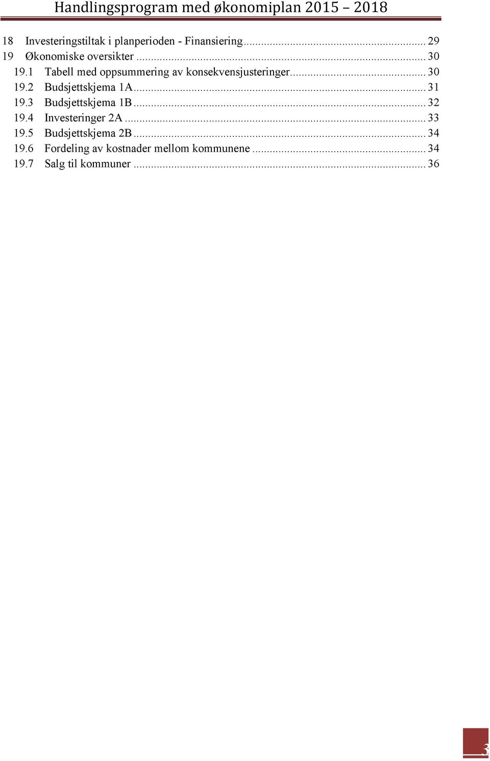 .. 31 19.3 Budsjettskjema 1B... 32 19.4 Investeringer 2A... 33 19.5 Budsjettskjema 2B.