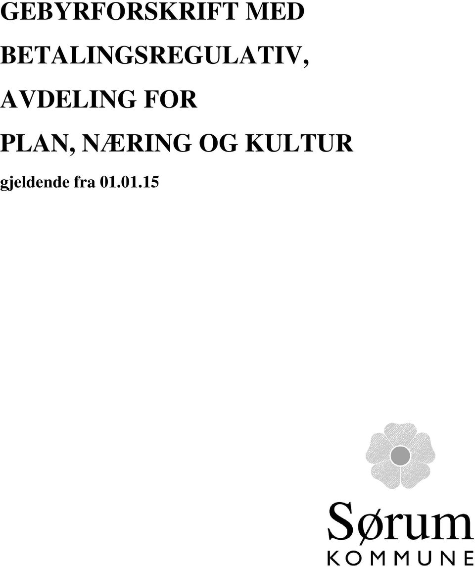 AVDELING FOR PLAN,