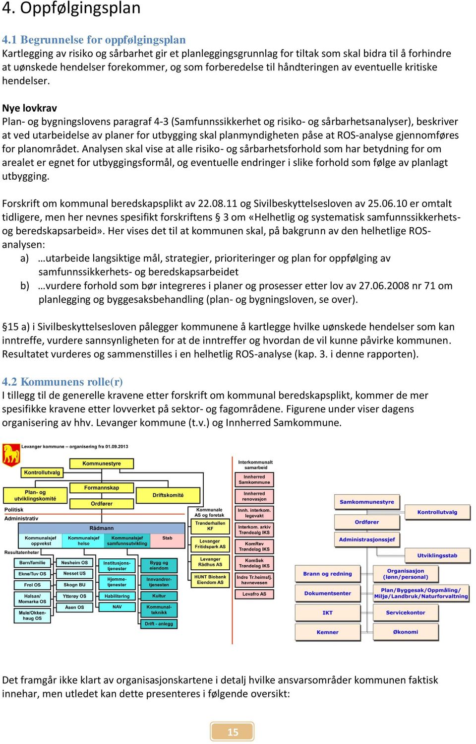 håndteringen av eventuelle kritiske hendelser.