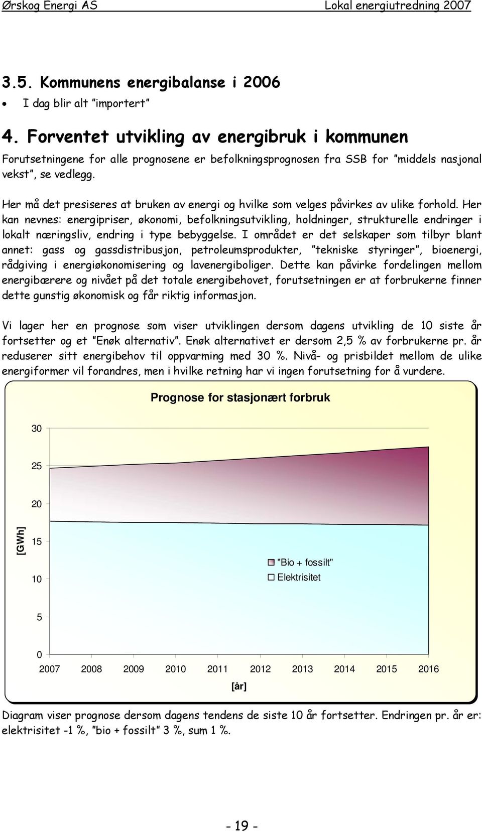 Her må det presiseres at bruken av energi og hvilke som velges påvirkes av ulike forhold.