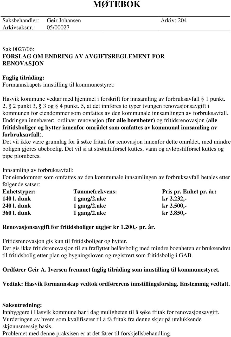 innsamling av forbruksavfall 1 punkt. 2, 2 punkt 3, 3 og 4 punkt.