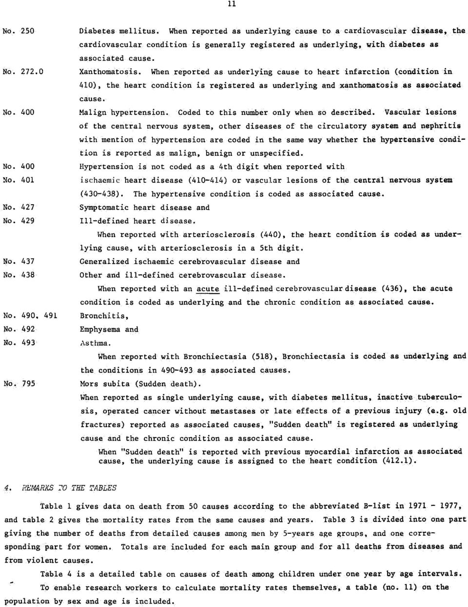 underlying and xanthamatosis as associated cause Malign hypertension Coded to this number only when so described Vascular lesions of the central nervous system, other diseases of the circulatory