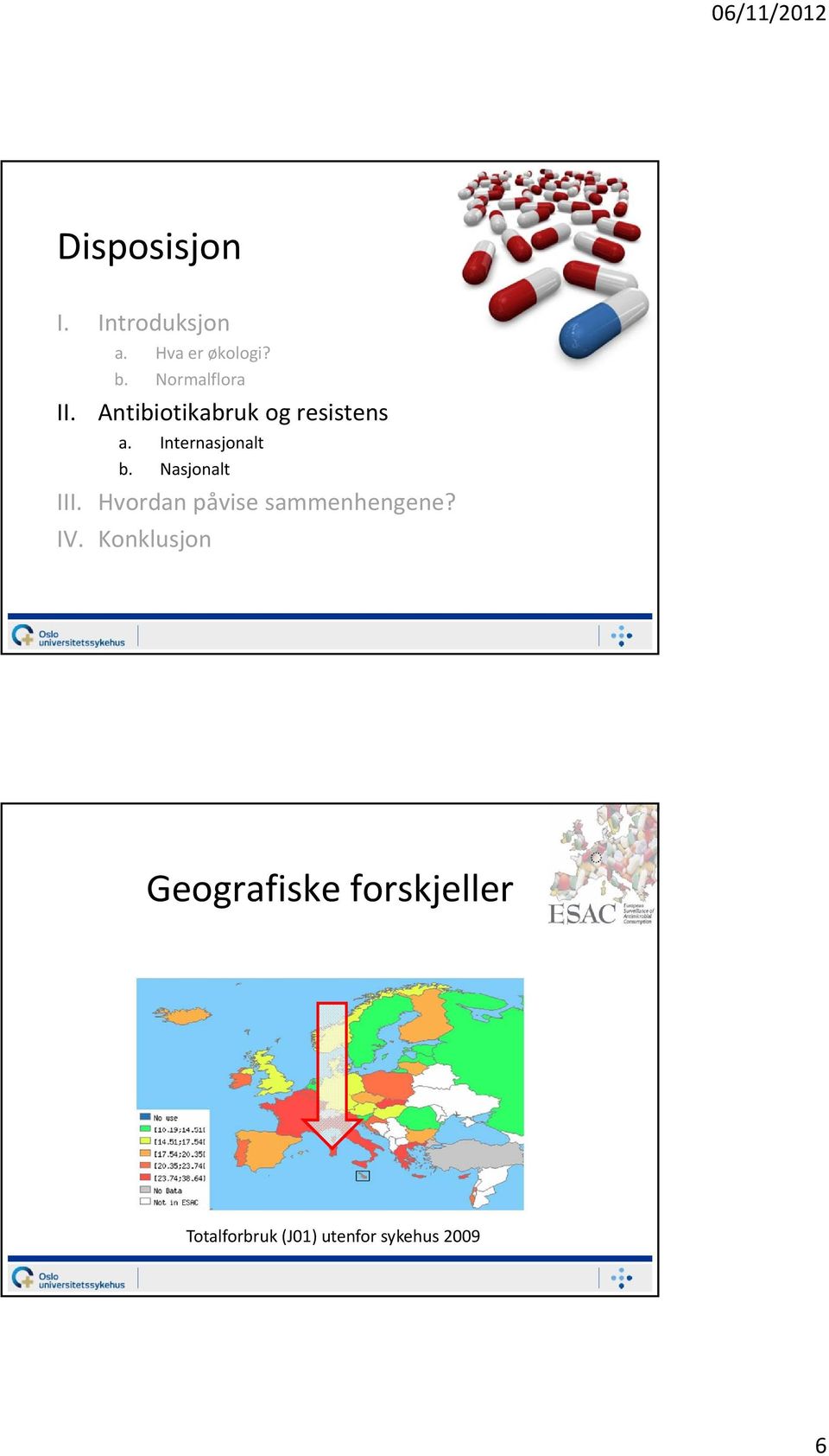 Nasjonalt III. Hvordan påvise sammenhengene? IV.