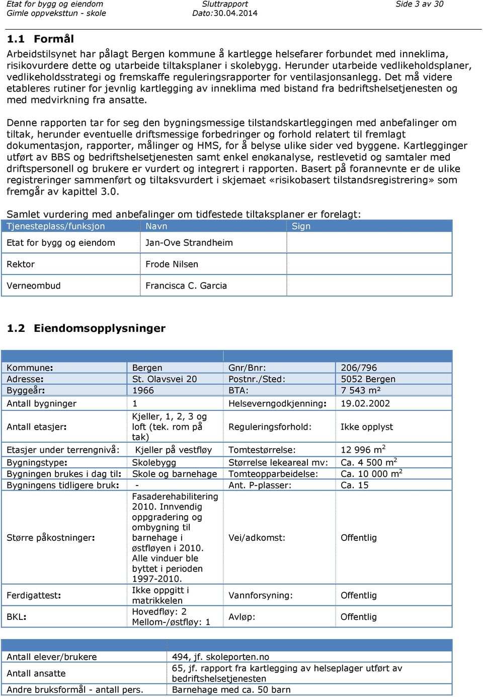 Det må videre etableres rutiner for jevnlig kartlegging av inneklima med bistand fra bedriftshelsetjenesten og med medvirkning fra ansatte.