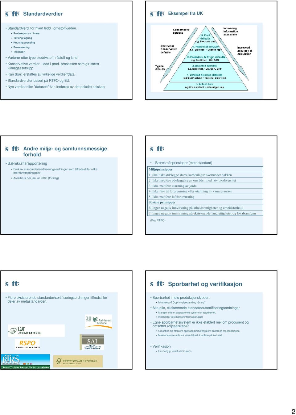 prosessen som gir størst klimagassutslipp. Kan (bør) erstattes av virkelige verdier/data. Standardverdier basert på RTFO og EU.